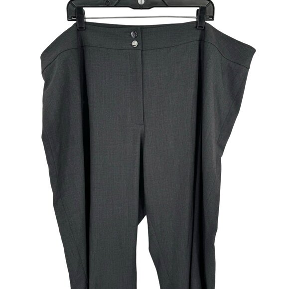 Calvin Klein Women's Traditional Gray Dress Pants 24W straight stretch career - Picture 10 of 10